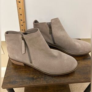 Blondo Women's Ankle Boots in Light Brown with side zippers